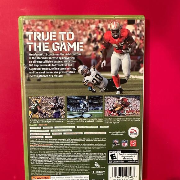 Xbox 360 Madden 12 Game - Picture 2 of 4